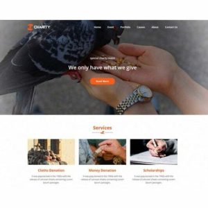 charity website html template 640x433