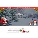 christmas decoration html template 640x433