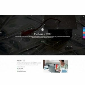 educational loan html template 640x433