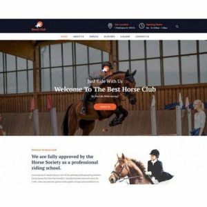 horse club html template 640x433