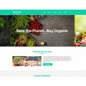 organic food html template 640x433